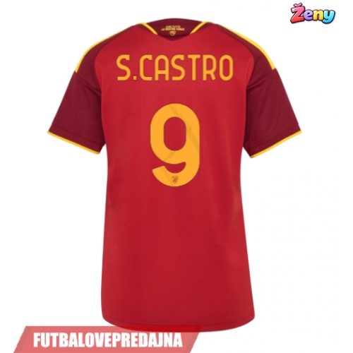 Lacne Ženy Futbalové dres AS Roma Santiago Castro #9 2026-27 Krátky Rukáv - Domáci